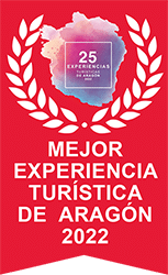 Logotipo del Premio a la Mejor Experiencia Turística, enlaza a la página de turismo de Aragón